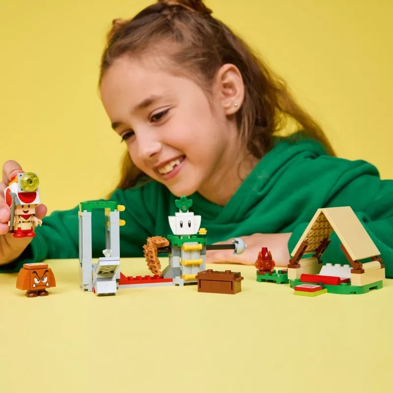 Ehitusmänguasi LEGO Captain Toad's Camp komplekt 72040 interaktiivsete Super Mario funktsioonidega