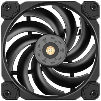 120 mm korpuse ventilaator Jonsbo HF-120 PWM, must, 120×120×25 mm, PWM-juhtimine