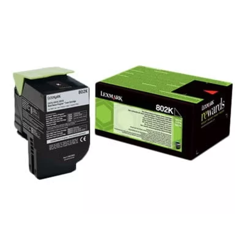 Toner Lexmark 80C20K0 802K Must 3000 lehekülge