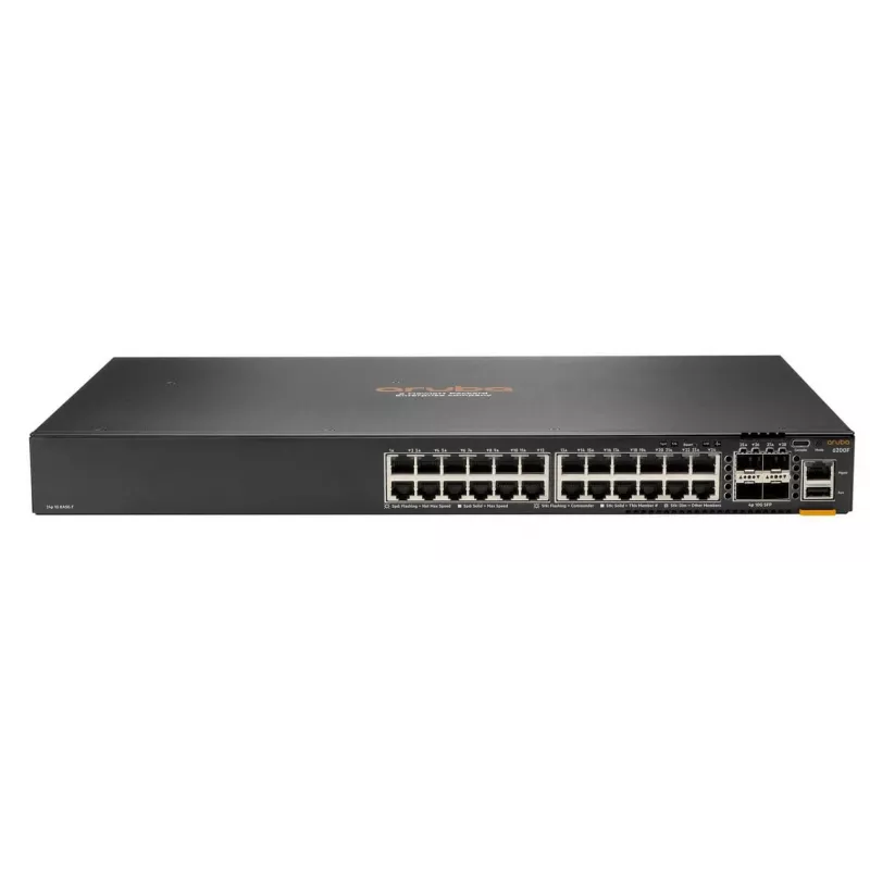 Hallatav kommutaator HPE Aruba Networking CX 6200F 24G PoE 4SFP+ 370W