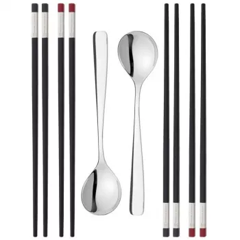 Söögipulkade komplekt ZWILLING 39180-001-0 Must Roostevaba teras