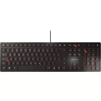 CHERRY KC 6000 Slim klaviatuur universaalne USB QWERTZ Saksa must