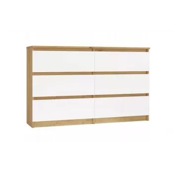 Kummut 6 sahtliga 120 cm Top E Shop Malwa — Käsitöötamme / Valge, puitlaastplaat