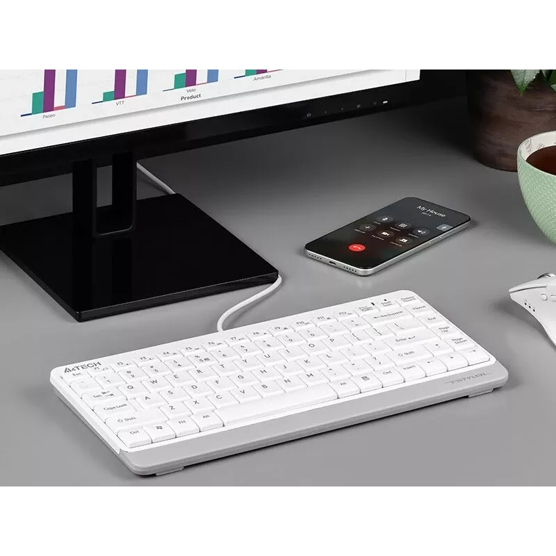 Klaviatuur A4Tech FSTYLER FK11 Valge A4TKLA47119 (A4TKLA47119)