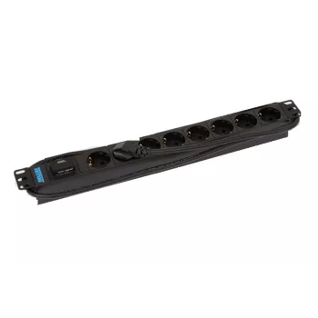 Liigpingekaitse Triton RAB-PD-X08-A1 Must 8 vahelduvvoolu pistikupesa 230V 2m