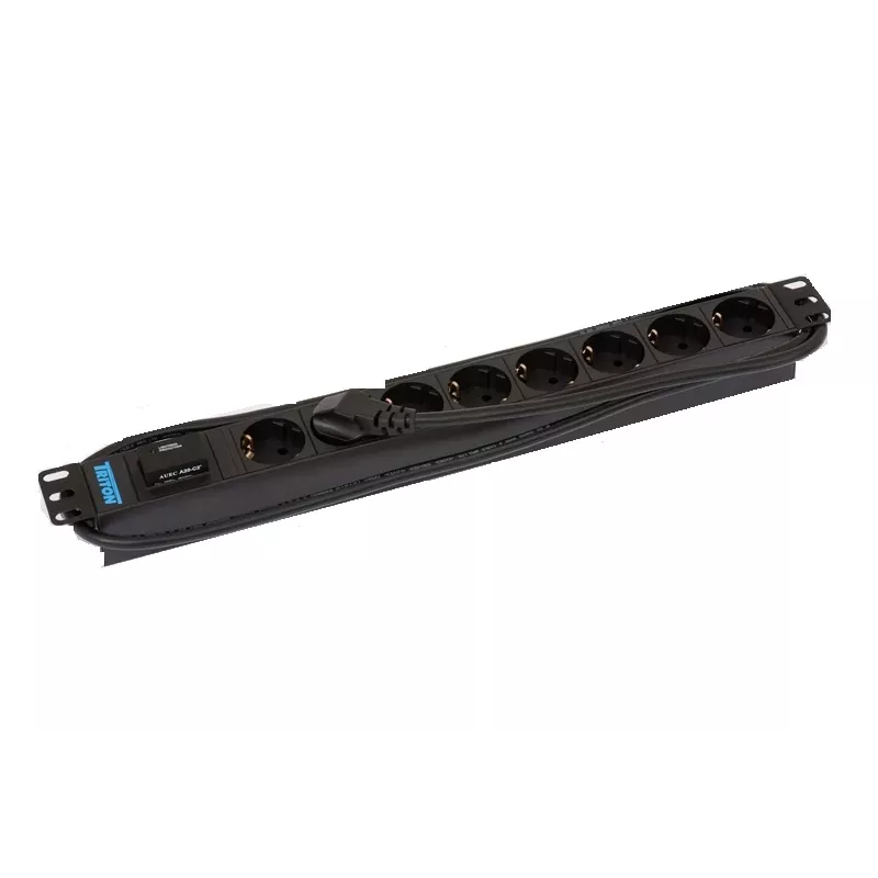 Liigpingekaitse Triton RAB-PD-X08-A1 Must 8 vahelduvvoolu pistikupesa 230V 2m