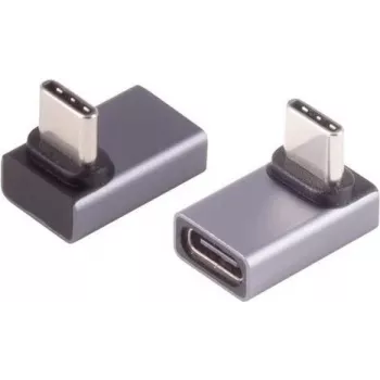 USB-C adapter ShiverPeaks Pro 90° Angle 4.0 - täisnurkne USB-C pistik, USB4/USB3.2 ühilduvatele seadmetele