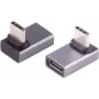 USB-C adapter ShiverPeaks Pro 90° Angle 4.0 - täisnurkne USB-C pistik, USB4/USB3.2 ühilduvatele seadmetele