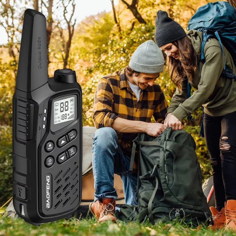 Walkie-Talkie Baofeng BF-T25E Must, 2 tükki