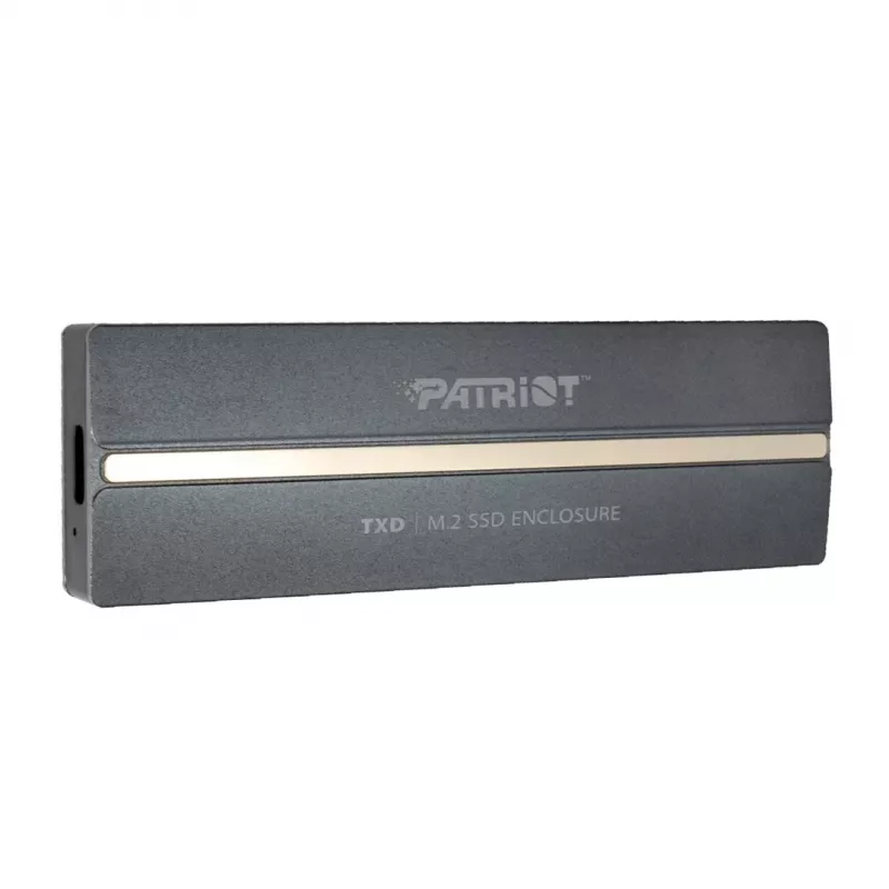 Väline NVMe M.2 PCIe SSD korpus PATRIOT PV810UPNGM — USB-C 3.2 Gen 2, toetab 2230/2242/2260/2280, kuni 8 TB, alumiinium, hall