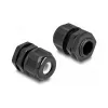 DELOCK EX-kaabelliitmik M16 must 2 tk polüamiid