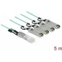 Aktiivne optiline kaabel QSFP+ kuni 4 x SFP+ 5 m DeLOCK 84069