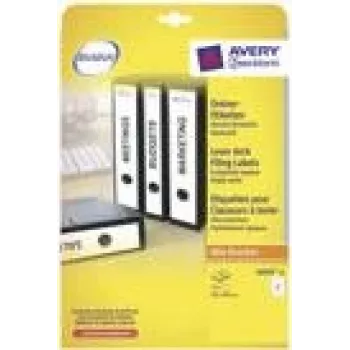 Binder Labels Avery L6059-25 Valge 59 x 297mm