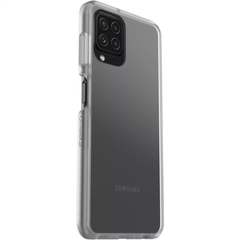 React + Trusted Glass läbipaistev kaitseümbris + ekraanikaitse Samsung Galaxy A22 jaoks