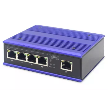 Mittehallatav kommutaator Digitus DN-650107 4-pordiline Fast Ethernet PoE