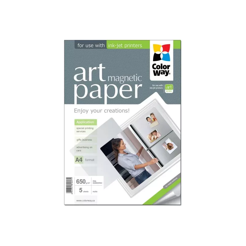 ART | Valge | 650 g/m² | A4 | A4 | Matt Magnetiline Fotopaber