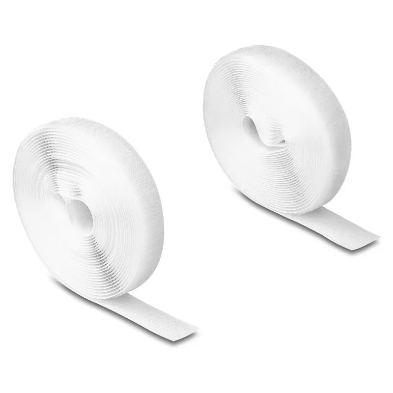 DeLOCK tugev haaknööblint 5 m x 20 mm valge