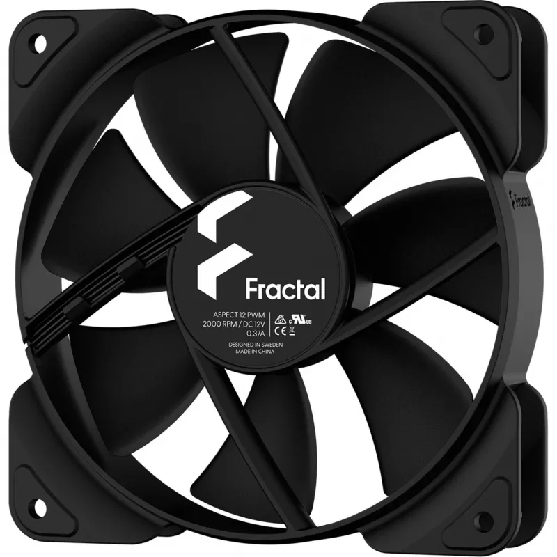 FRACTAL DESIGN Aspect 12 PWM 120mm korpuseventilaator must