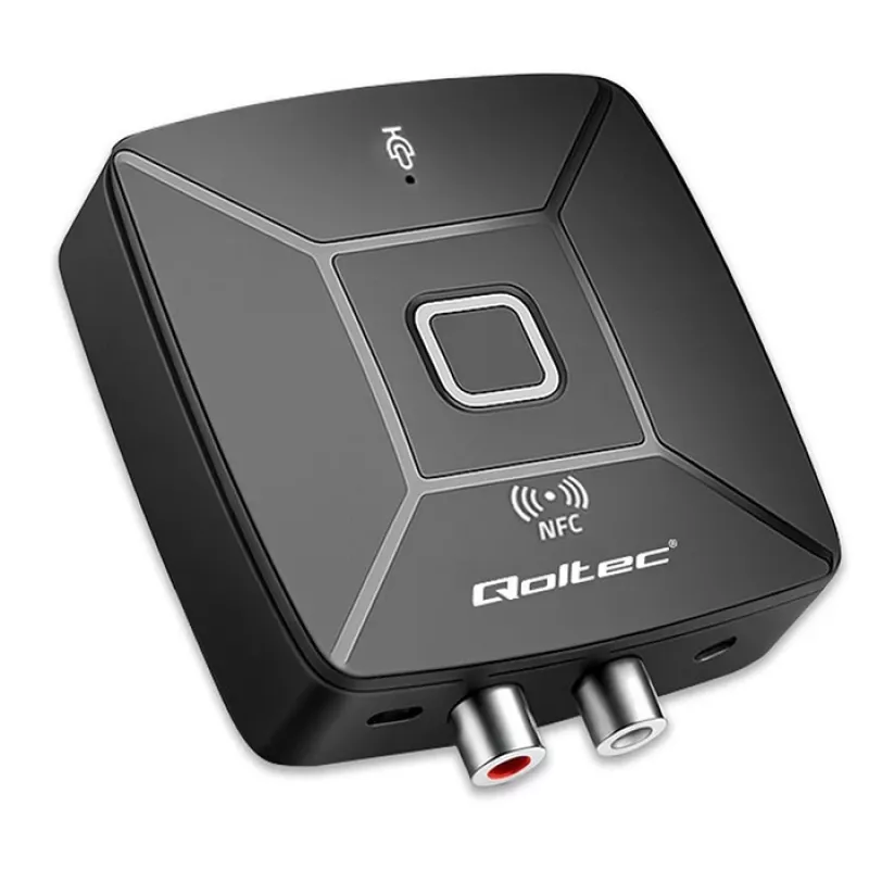 Juhtmevaba Audio HiFi saatja vastuvõtja QOLTEC mudel 56981 — Bluetooth/line-in helisild