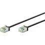 Goobay Ultra-Flexible CAT 8.1 patch-kaabel õhuke U/FTP Must - extra-short plug 99.9% (74353)