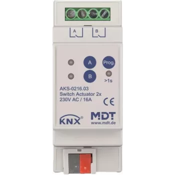 MDT technologies lülitusajam 2-kohaline 2TE REG, 16A, 230VAC AKS-0216.03 (AKS-0216.03)