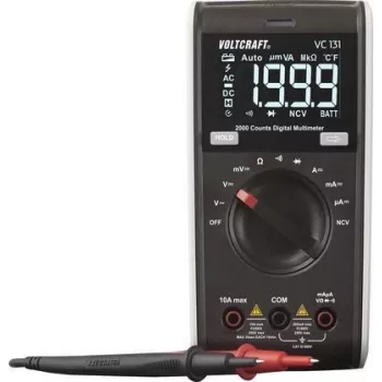 VOLTCRAFT VC131 käsimultimeeter digitaalne CAT III 250 V Ekraan (näidud): 2000 (VC-12232380)