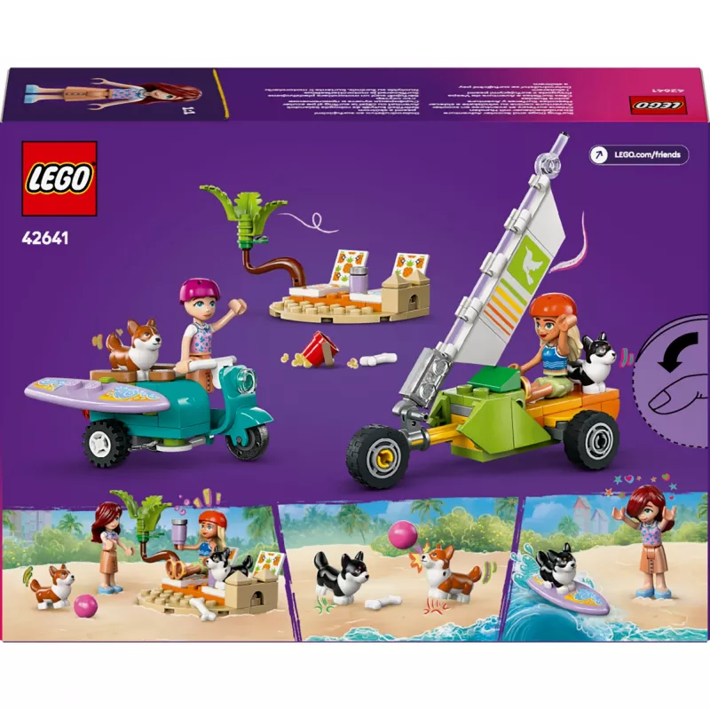 LEGO FRIENDS 42641 Surfikoerad ja tõukeratta seiklus