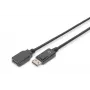 Digitus ASSMANN - DisplayPorti pikenduskaabel - DisplayPort (M) - DisplayPort (E) - 2 m (DisplayPort 1.2) - Vormitud - Must (AK-340200-020-S)