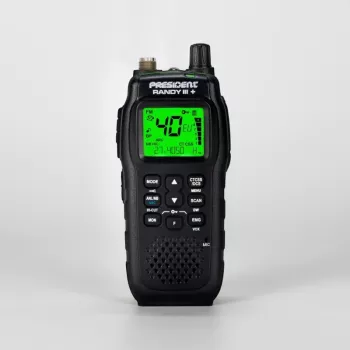 President Randy III Plus ASC AM/FM CB kaasaskantav raadio must