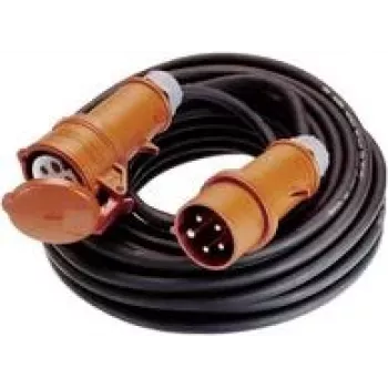 as-Schwabe CEE pikenduskaabel kummist 400V 32A 25 m (60369)
