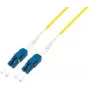 LogiLink Uniboot LWL Patchkabel, 2x LC-Duplex, OS2, 5,0 m platzsparende Patchlösung für Hochleistungsnetze, Faser: - 1 Stück (FP0UB05)