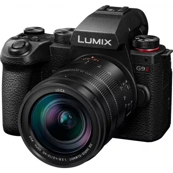 Panasonic Lumix G9 II + 12-60mm F2.8-4.0 25,21 MP Live MOS 11552 x 8672 pikslit Must (DC-G9M2LE)