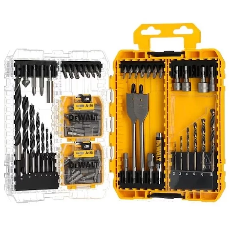 DeWalt komplekt 100 Pozi kruvi — kinnitusvahendite komplekt, sorteeritud suurused puidu- ja metallirakendusteks