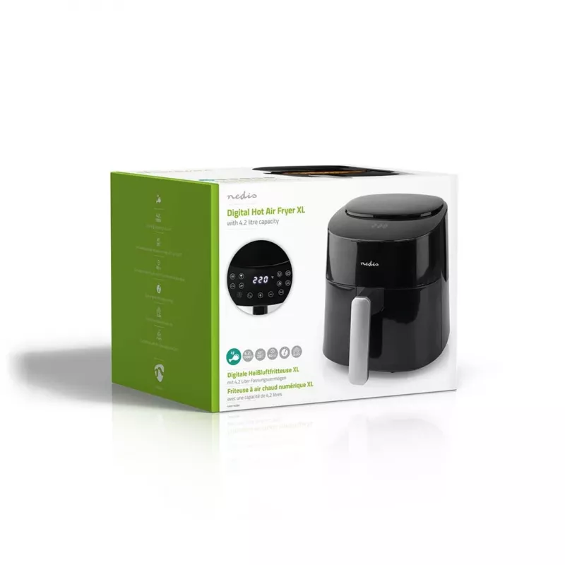 Õhufritüür Nedis KAAF160BK ühekorviga 4.2 L 1300 W Must