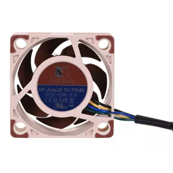 Noctua ventilaator NF-A4X20 5V PWM — 40×20 mm, 5 V, 4-kontaktiline PWM, 1100–5000 p/min, 9,4 m³/h