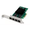 DIGITUS 4-pordiline Gigabit Ethernet võrgukaart, RJ45, PCI Express, Intel I350