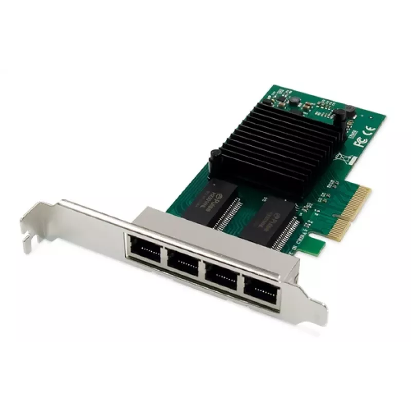 DIGITUS 4-pordiline Gigabit Ethernet võrgukaart, RJ45, PCI Express, Intel I350