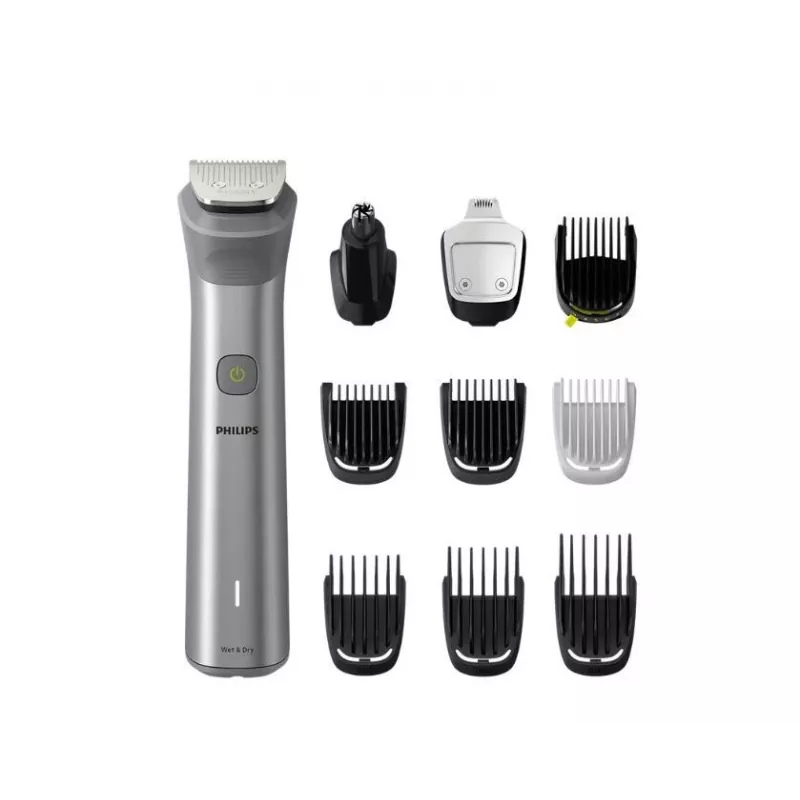 Philips All-in-One Trimmer MG5920/15 Series 5000, Stainless steel, 0.5 mm, 1.6 cm, 1 mm, Beard, Ear, Nose, aku