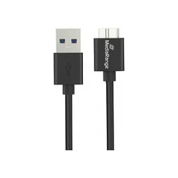 USB-kaabel MediaRange MRCS240 — USB A to Micro-USB B, USB 3.2 Gen 1 (3.1 Gen 1), 1.8 m, must