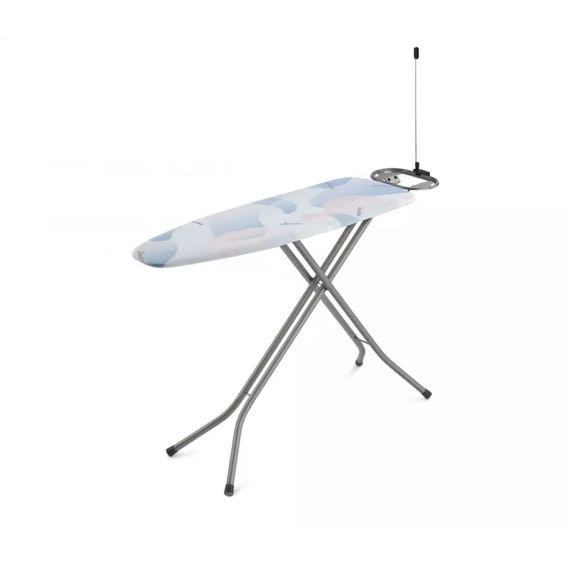 Täissuuruses triikimislaud VILEDA Bravo Plus 143032 — reguleeritav kõrgus 80–97 cm, laud 380×1200 mm, terasvõrgust pealispind