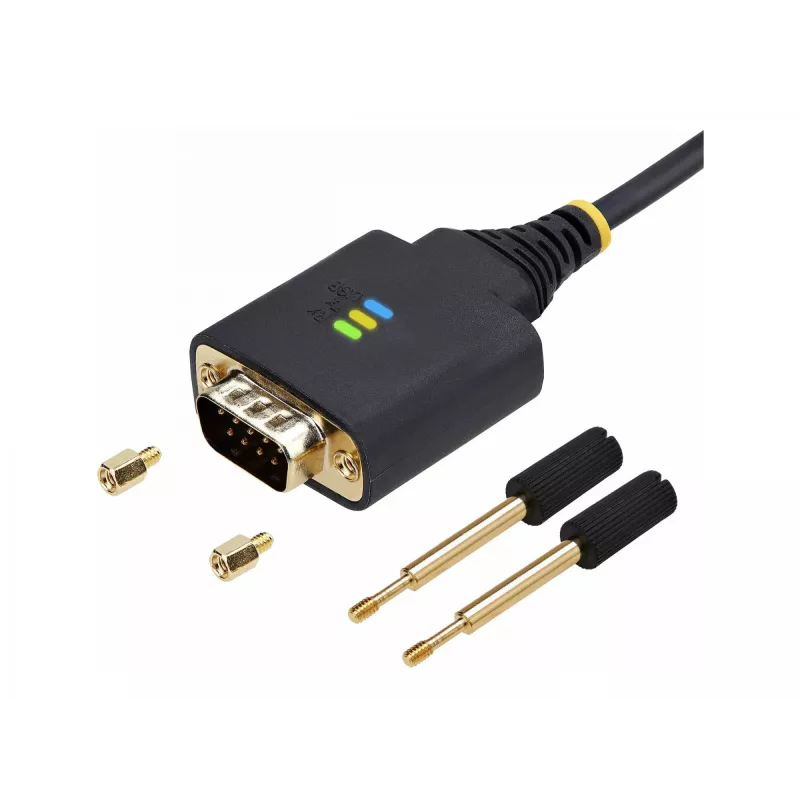 StarTech.com 13 ft (4 m) 2-pordiline USB jadaväratiga adapterkaabel, vahetatavad DB9 kruvid/mutrid, COM-i säilitamine, USB-A DB9 RS232-le, FTDI, 4. taseme ESD kaitse, Windows/macOS/ChromeOS/Linux – töökindel TPE konstruktsioon
