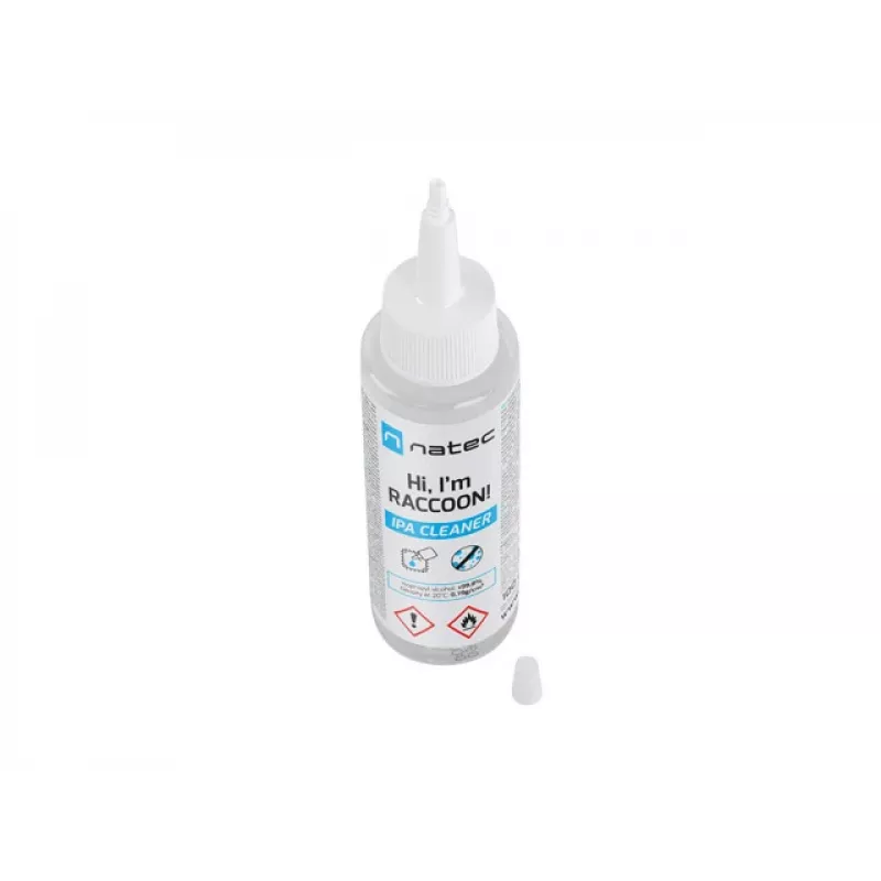Isopropüülalkoholi puhastusvahend NATEC Racoon 100 ml — elektroonika- ja pinnapuhastusvahend