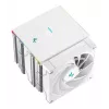Õhkjahuti DeepCool AK620 Digital SE Valge — kahe 120 mm ventilaatoriga, 6 soojustoru, PWM, LGA 1700 tugi, sisseehitatud ekraan