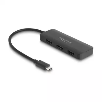 DeLOCK USB USB-C Splitter DP Alt Mode 3 × HDMI MST 4K 60 Hz