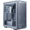PC Midi Tower Cooler Master MasterFrame 500 Mesh — Must läbipaistva küljega, toetab ATX PSU-d, 2x200 mm ees + 1x120 mm taga, 2,5 tolli/3,5 tolli kettad