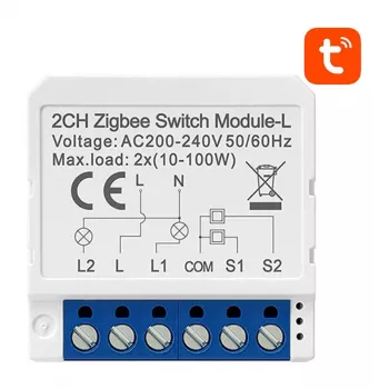 Nutika lüliti moodul Avatto LZWSM16-W2 ZigBee — neutraaljuhet pole vaja, seinasisene releemoodul