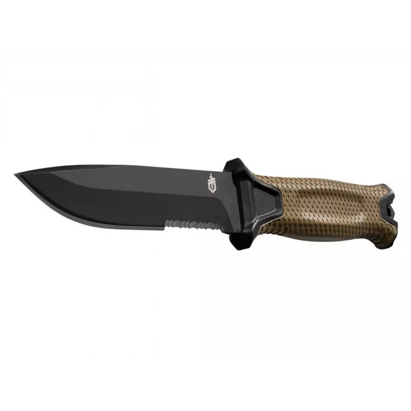 Ellujäämisnuga GERBER Strongarm Fixed Serrated Coyote