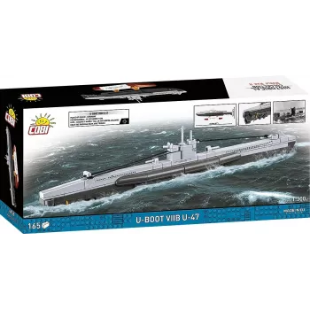 Mudellaev allveelaev Cobi U-47 T.VIIB 1:300 komplekt, bränd Cobi, mudel 4858