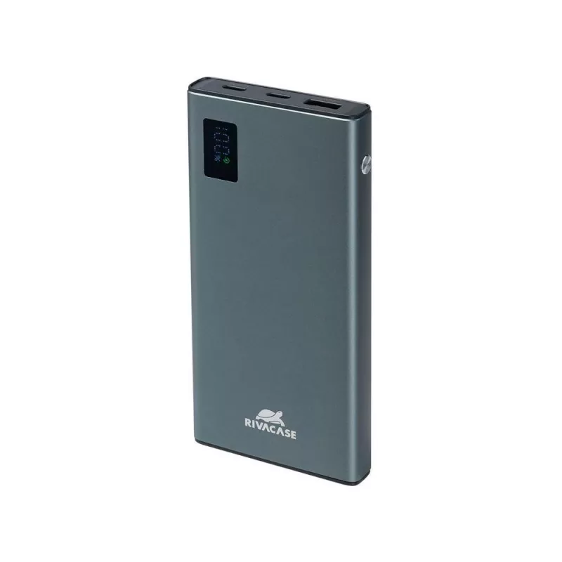 Akupank Rivacase VA1021 10000mAh, kaks USB-väljundit, LED-indikaatorid, kompaktne kaasaskantav laadija