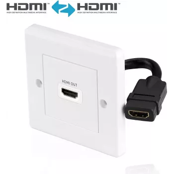HDMI seinapistikuplaat PureLink X-HW001-1 ühe pordiga süvistatud HDMI väljund seinapaigalduseks